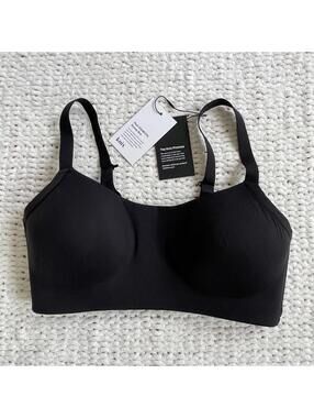NWT Women's Knix Black Scoop Bra - Size Large